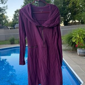 Athleta Purple Long Sleeve Dress